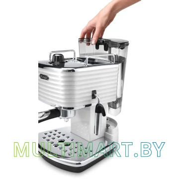 Рожковая помповая кофеварка DeLonghi Scultura ECZ 351.W картинка 5